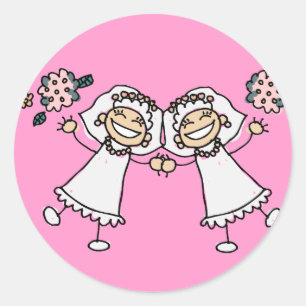2 Beknopte berichten Ronde Sticker