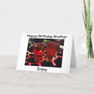 2 BIERTJES OP EEN "GEKKE BAR" VERJAARDAG WENST BRO KAART