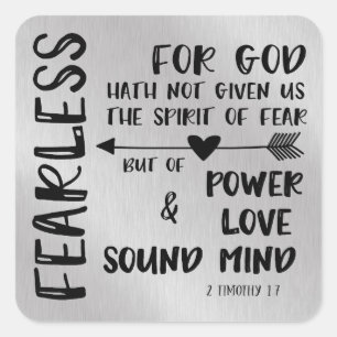 2 Bijbelversie voor timothy Vierkante Sticker