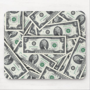 $2 Biljet Geld Patroon Muismat
