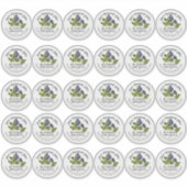 2" Blueberry Jam Mason Jar Lid Label Waterproof (Voorkant)