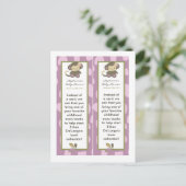 2 Boek Marks Jacana Meisje Oerwoud Zoo Dier Uitnodiging Briefkaart (Staand voorkant)