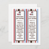 2 Boek Marks Nojo Brandweerwagen Uitnodiging Briefkaart (Voorkant / Achterkant)