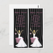 2 Boeken Merken Bruid Zebra Print Briefkaart (Voorkant / Achterkant)