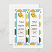 2 boeken Merken Oerwoud King Lion Safari Zoo Anima Uitnodiging Briefkaart (Voorkant / Achterkant)