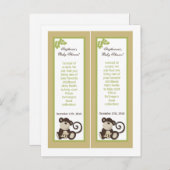 2 boeken van Marks Monkey Time Zoo Animal Uitnodiging Briefkaart (Voorkant / Achterkant)