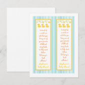 2 Boekmerken Rubber Ducky Bubbles Uitnodiging Briefkaart (Voorkant / Achterkant)