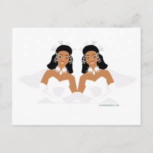 2 Brides etnische Briefkaart