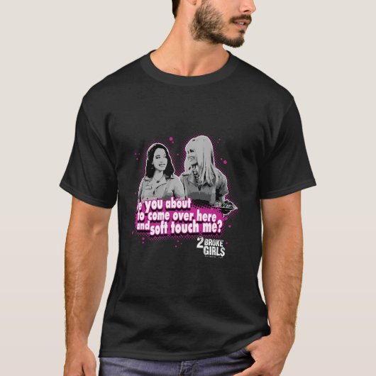 2 Broke Girls Soft Touch T-shirt manches longues (Devant)