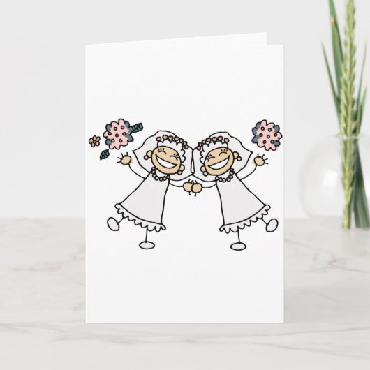 2 bruiden kaart (Voorkant)