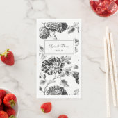  2 bruiloft in zwart-wit servet (Insitu)