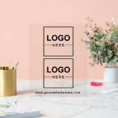 2 Business Logos Professional Acrylic Sign (Mariage)