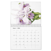 2 calendrier floral d'art de fleur botanique de (Mar 2026)