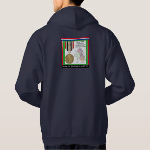 2 CAMPAIGN STARS IRAQ WAR VETERAN HOODIE