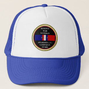 2 CAMPAIGN STARS KOSOVO WAR VETERAN TRUCKER PET