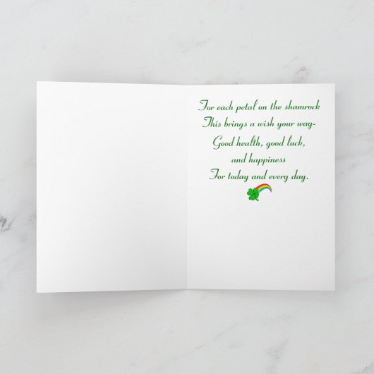 2. Carte de st patrick de Westie (Intérieur)