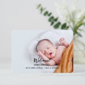 2 carte Faire-part de naissance photo | Nouvelle a (Debout devant)