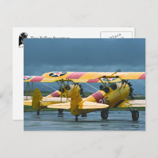 2 Carte postale Stearman (Devant / Derrière)