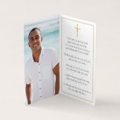 2 Cartes de prières pliées pour les funérailles ph (Intérieur)