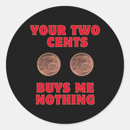 2 cent ronde sticker (Voorkant)