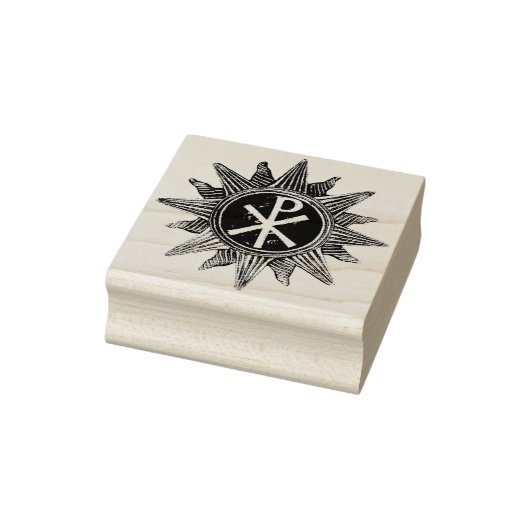 2" Chi Rho Vredes Christogram rubber stempel (Stempel)