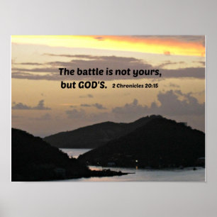 2 Chronicles 20:1 De strijd is niet van jou... Poster
