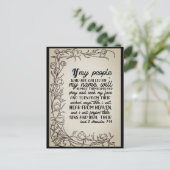 2 Chronicles 7:14 als mijn mensen bidden Briefkaart (Staand voorkant)