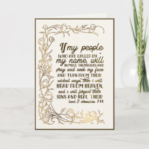 2 Chronicles 7:14 als mijn mensen bidden Kaart
