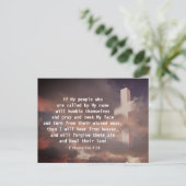 2 Chronicles 7:14 Als mijn volk zal bidden Briefkaart (Staand voorkant)