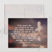 2 Chronicles 7:14 Als mijn volk zal bidden Briefkaart (Voorkant / Achterkant)