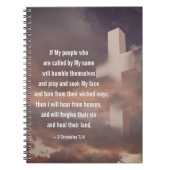 2 Chronicles 7:14 Als mijn volk zal bidden Notitieboek (Voorkant)