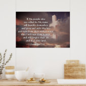 2 Chronicles 7:14 Als mijn volk zal bidden Poster (Keuken)