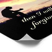 2 Chronicles 7:14 Bijbel als mijn mensen bidden Poster (Hoek)