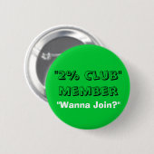 2% Club Ronde Button 5,7 Cm (Voorkant /achterkant)