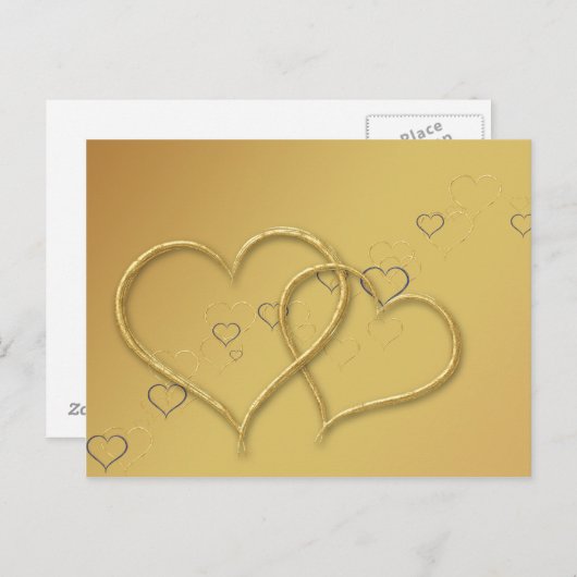 2 Coeurs d'or - Carte postale (Devant / Derrière)