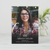 2 Collage Photo Moderne Faire-part de graduation (Debout devant)