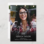 2 Collage Photo Moderne Faire-part de graduation (Devant / Derrière)