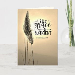 2 Corinthians 12:9 Zijn genade is voldoende Kaart