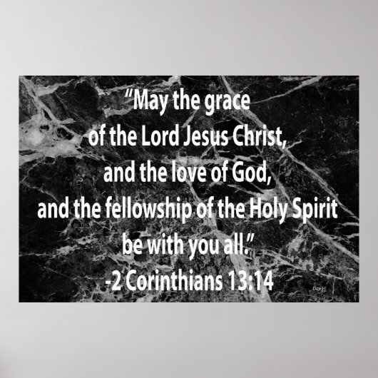 2 Corinthians 13:14 Poster (Voorkant)
