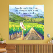 2 Corinthians 3:17 Canvas Afdruk (Insitu (Woonkamer))