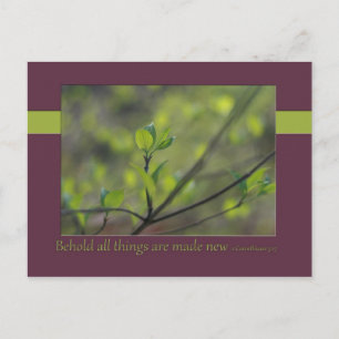 2 Corinthians 5:17 Behold alles wordt nieuw gemaak Briefkaart