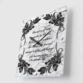 2 Corinthians 5:17 Square Vierkante Klok (Hoek)