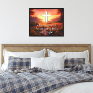 2 Corinthians 5:7 Canvas Afdruk