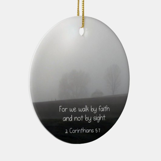 2 Corinthians 5:7 Keramisch Ornament (Rechts)