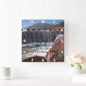 2 Corinthians 5:7 Stempstenen Vierkante Klok (Huis)