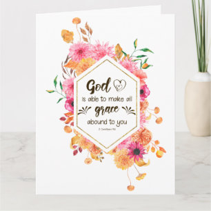 2 Corinthians 9:8 God kan genade overheersen Kaart