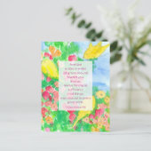 2 Corinthians Scripture Bible God's Grace Flowers Briefkaart (Staand voorkant)