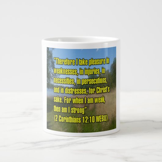 2 Corinthiens 12:10 WEBU Mug (Devant)
