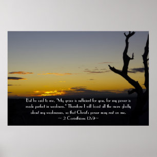 2 Corinthiens 12:9 Poster