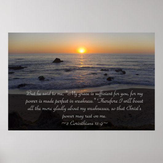 2 Corinthiens 12:9 Poster (Devant)